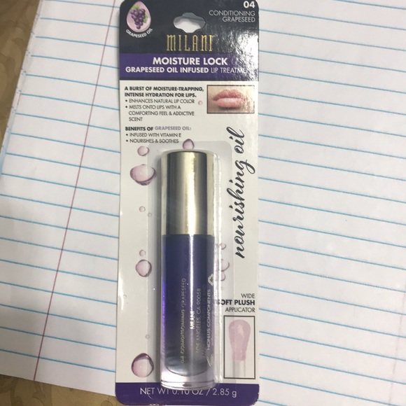 👄MILANI MOISTURE LOCK🔐LIP TREATMENT 👄GRAPE/ROSE - Picture 7 of 8